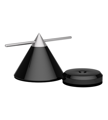 Goldkabel Kegel & Disc groß 4er Set (schwarz)