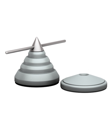 Goldkabel Kegel & Disc klein 4er Set (silber)