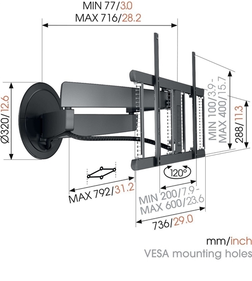 Vogels Signature TVM 7655 DesignMount (40-77")