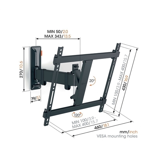 Vogels Comfort TVM 3425 Full-Motion (32-65")