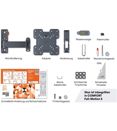 Vogels Comfort TVM 3225 Full-Motion (19-43")
