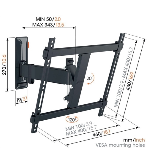 Vogels Comfort TVM 3425 Full-Motion (32-65")