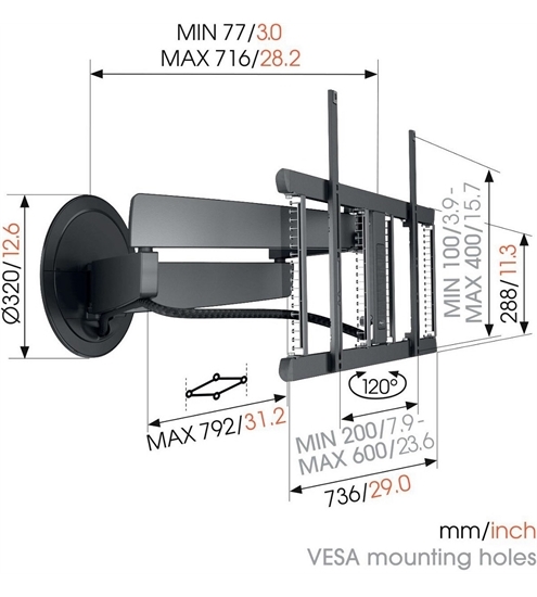 Vogels Signature TVM 7655 DesignMount (40-77")