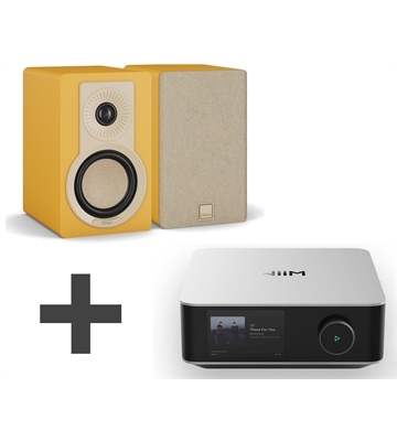 WiiM AMP Ultra silber + Dali Kupid Lautsprecher