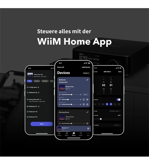 WiiM AMP Ultra space grau + Dali Kupid Lautsprecher