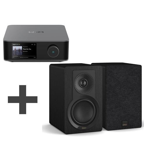 WiiM AMP Ultra space grau + Dali Kupid Lautsprecher
