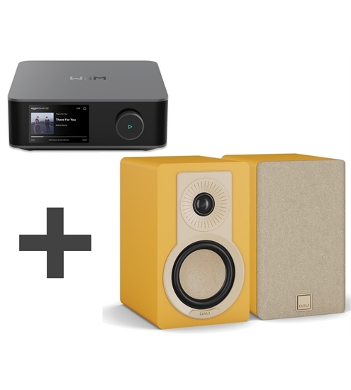 WiiM AMP Ultra space grau + Dali Kupid Lautsprecher