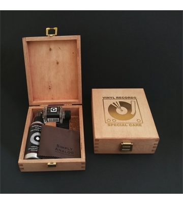 Simply Analog Vinyl Record Cleaning Boxset (holz)