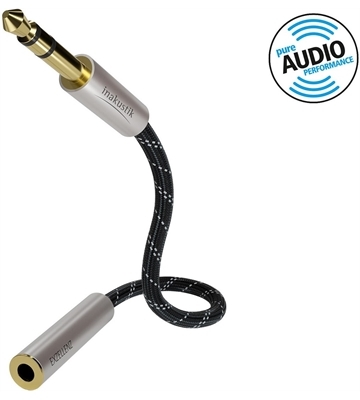 in-akustik Exzellenz 6,3 mm Kopfhörerverlängerung (schwarz/silber)